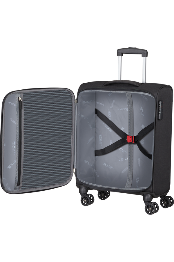American Tourister Hyperspeed Spinner TSA 55cm  Sýta čierna