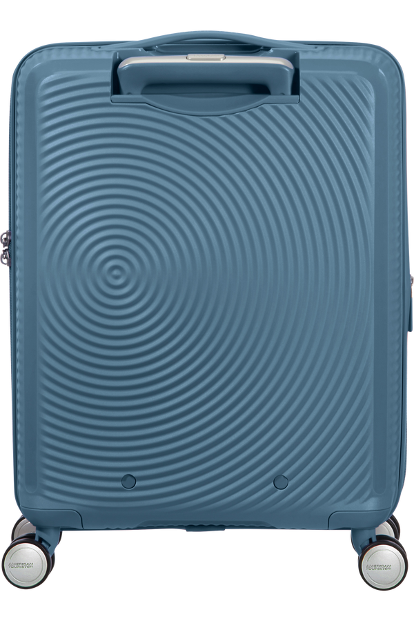 American Tourister Soundbox Spinner Expandable 55cm  Stone Blue