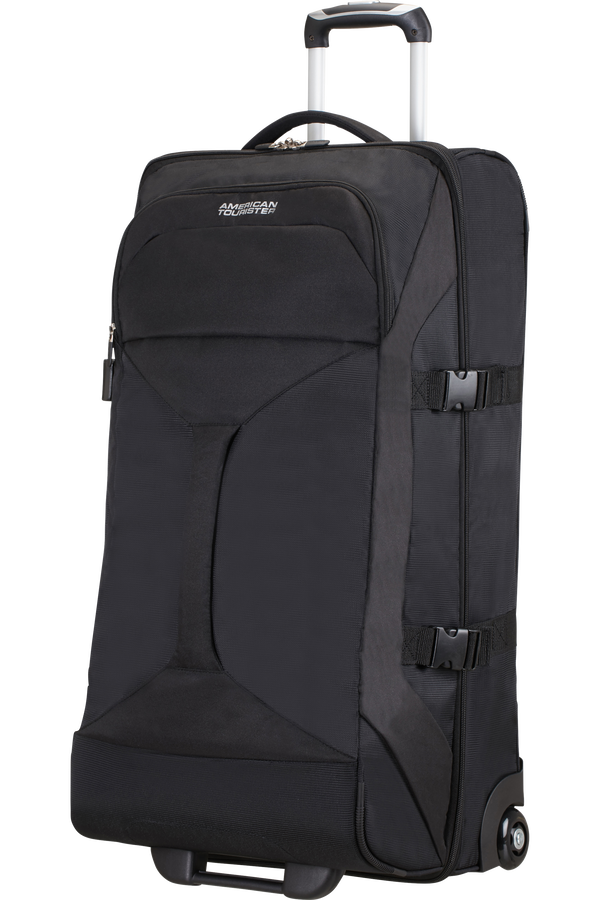 American Tourister Road Quest Duffle with Wheels L Solid Black