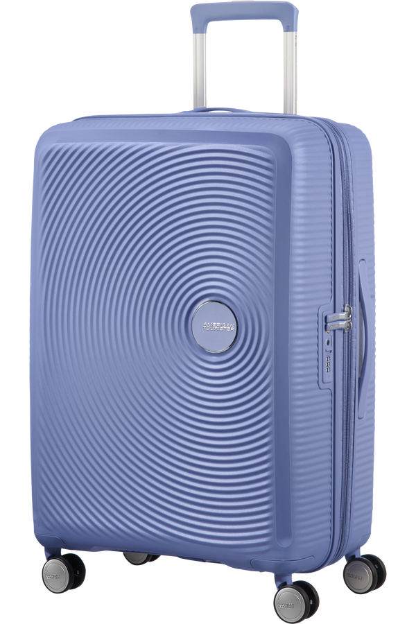 American Tourister Soundbox Spinner 67cm  Denim Blue American Tourister Soundbox Spinner 67cm  Denim Blue
