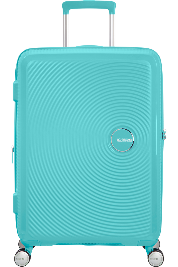American Tourister Soundbox Spinner TSA Expandable 67cm Poolside Blue