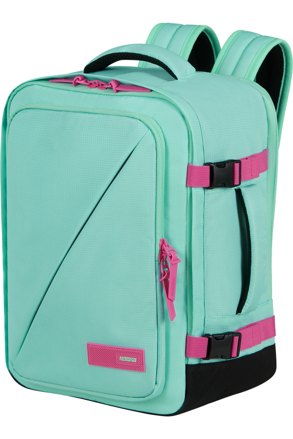 American Tourister Take2cabin Casual Backpack MS  Jelly Mint/Electric Fuchsia