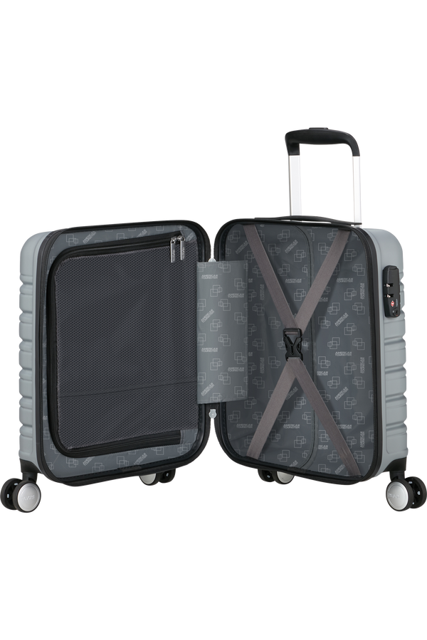 American Tourister Flashline SPINNER UNDERSEATER 45cm  Nebeská strieborná