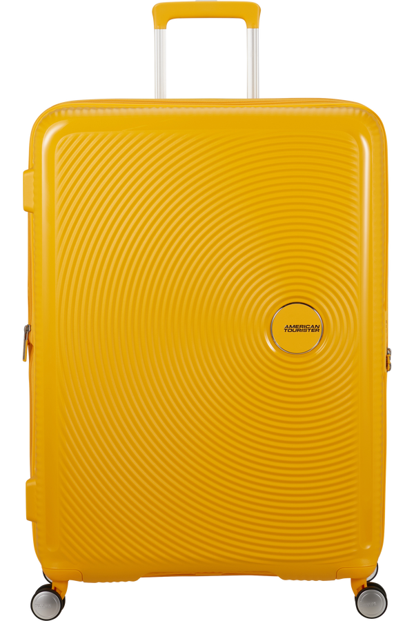 American Tourister SoundBox Spinner TSA Expandable 80cm Zlatá žltá
