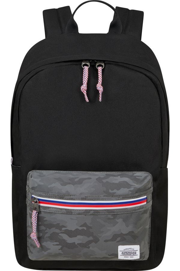 American Tourister Upbeat Backpack Zip  Camo Black