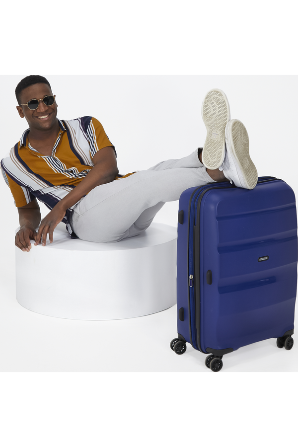 American Tourister Bon Air Dlx Spinner TSA Expandable 66cm  Polnočná námornícka