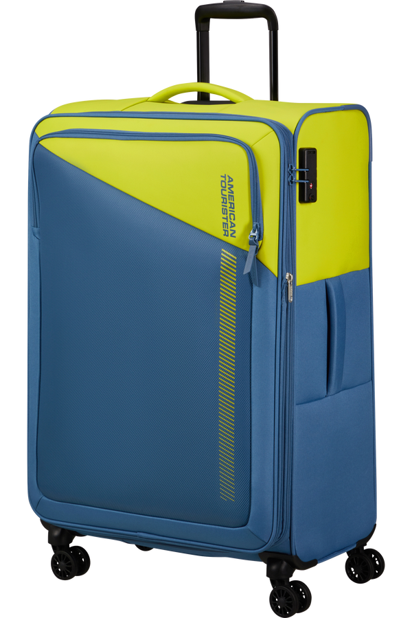 American Tourister Daring Dash Spinner Expandable TSA L  Lime/Coronet