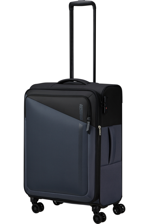 American Tourister Daring Dash Spinner Expandable TSA M  Čierna/sivá American Tourister Daring Dash Spinner Expandable TSA M  Čierna/sivá