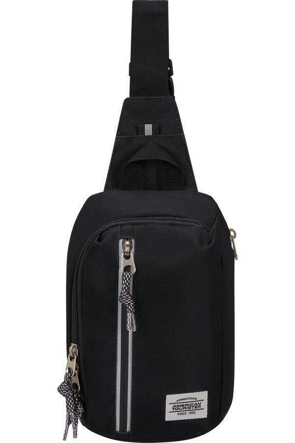 American Tourister Brightup Sling Bag Zip  Čierna