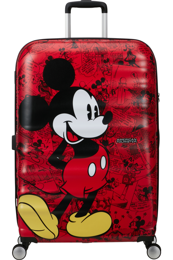 American Tourister Disney Wavebreaker Spinner TSA Disney Fl 77cm  Červený komiks myšiaka Mickeyho