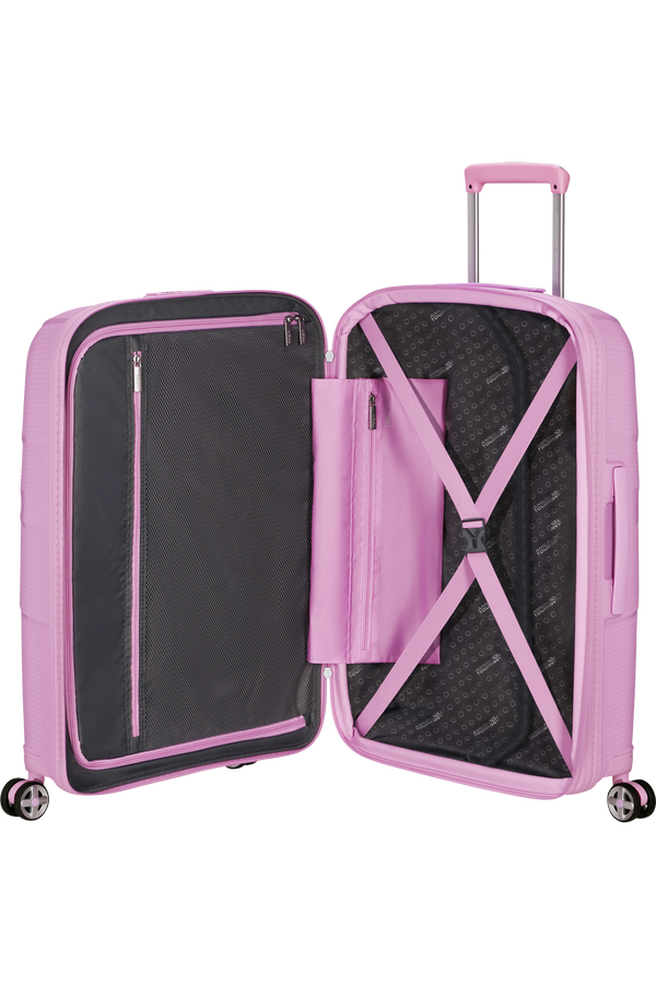 American Tourister StarVibe Spinner Expandable TSA 67cm  Metallic Pastel Lavender