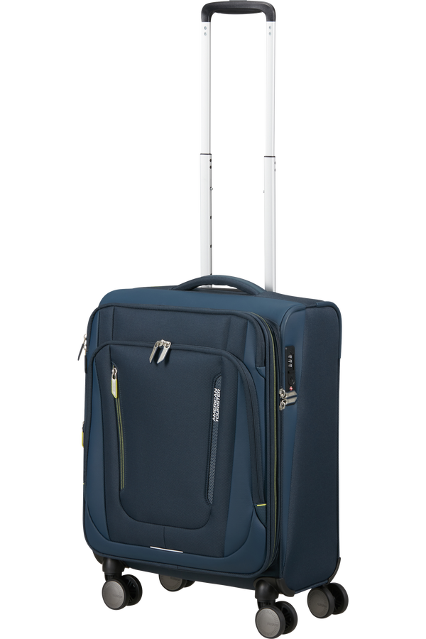 American Tourister Wanderlite Spinner EXP TSA S  Tmavá námornícka