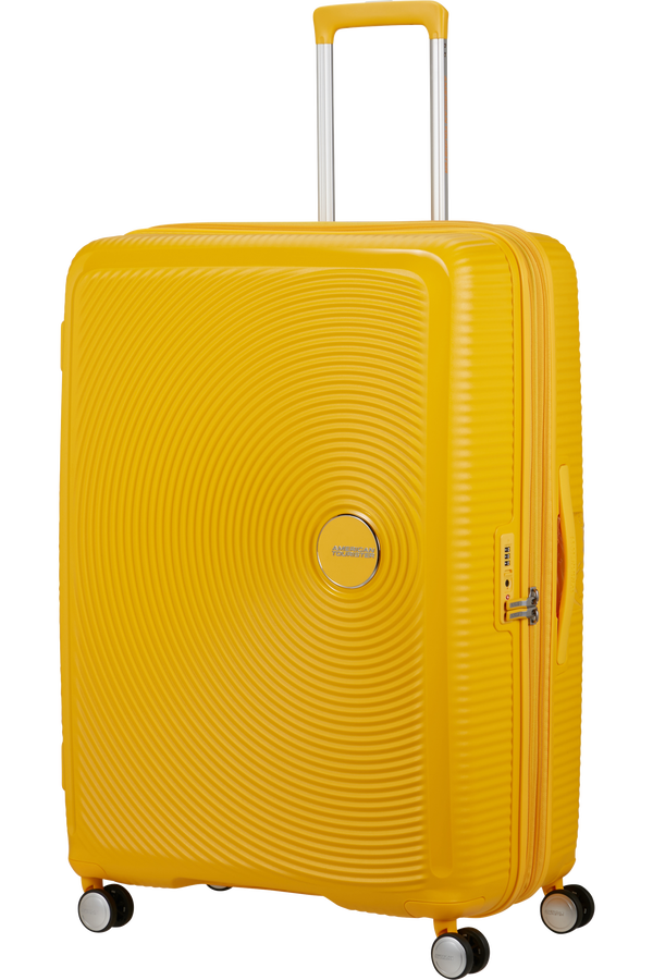 American Tourister SoundBox Spinner TSA Expandable 80cm  Zlatá žltá