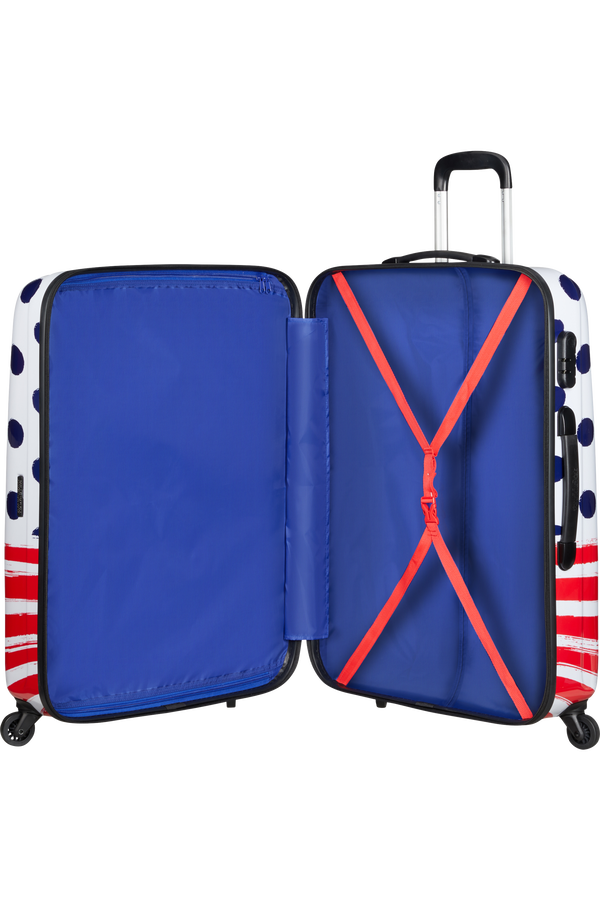American Tourister Disney Legends Spinner 75cm  Mickey Blue Dots