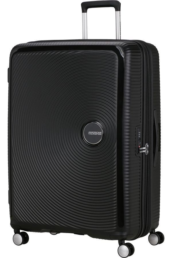 American Tourister SoundBox Spinner TSA Expandable 80cm  Čierne basy