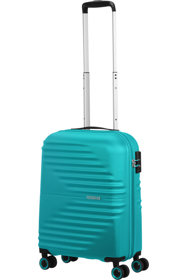 American Tourister Wavetwister Spinner TSA 55cm  Akvamarínová tyrkysová