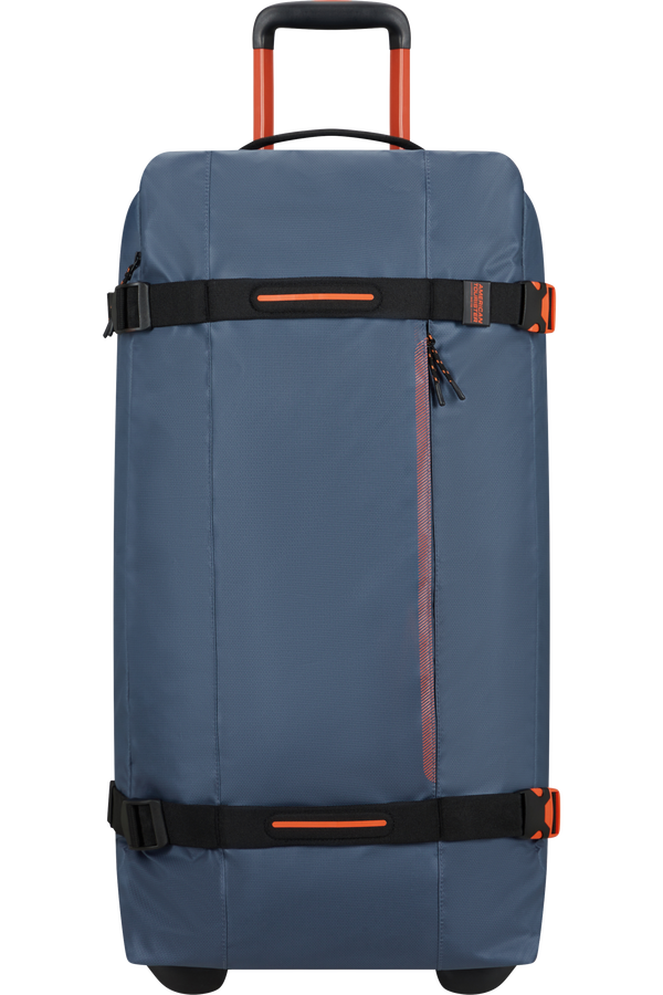 American Tourister Urban Track Duffle with Wheels Coated L Navy/Orange