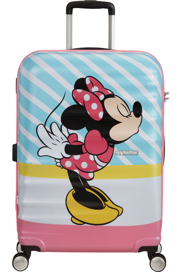 American Tourister Wavebreaker Disney Spinner 67cm Minnie Pink Kiss