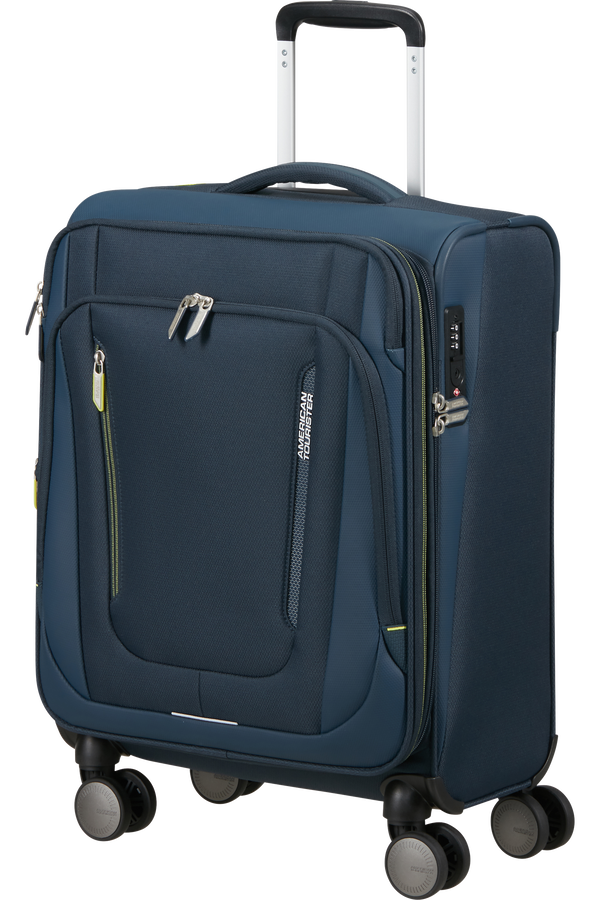 American Tourister Wanderlite Spinner EXP TSA S  Tmavá námornícka