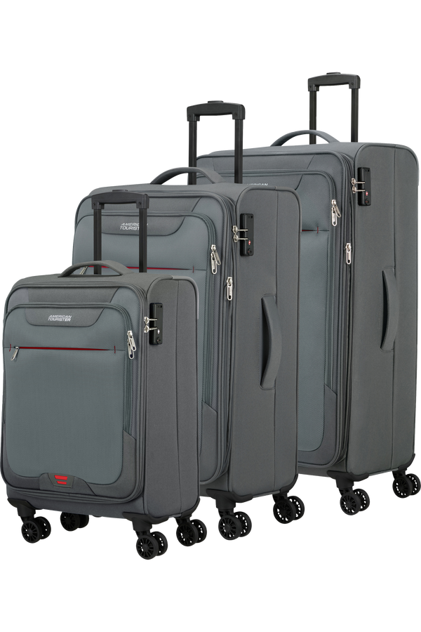 American Tourister Street Roll 3 Pc Set B Sivá