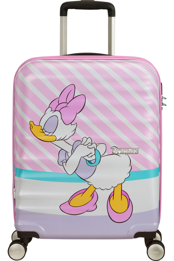 American Tourister Wavebreaker Disney Spinner 55cm Daisy Pink Kiss