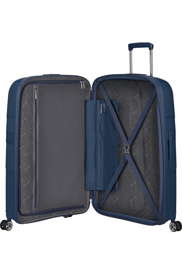American Tourister Starvibe Spinner Expandable 77cm Námornícka American Tourister Starvibe Spinner Expandable 77cm Námornícka