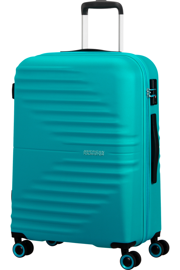 American Tourister Wavetwister Spinner TSA 66cm  Akvamarínová tyrkysová