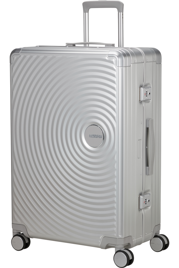 American Tourister Soundbox Alu Spinner TSA 77cm  Silver American Tourister Soundbox Alu Spinner TSA 77cm  Silver