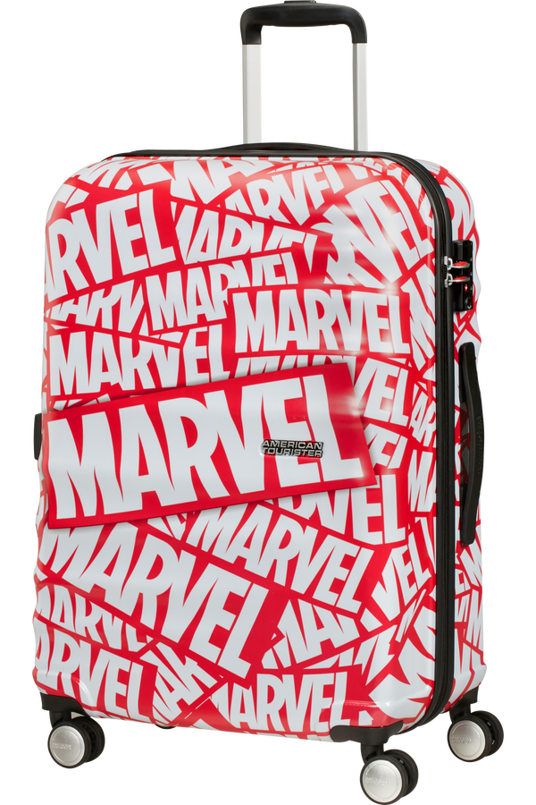 American Tourister Wavebreaker Disney Spinner Marvel 67cm  Marvel Logo