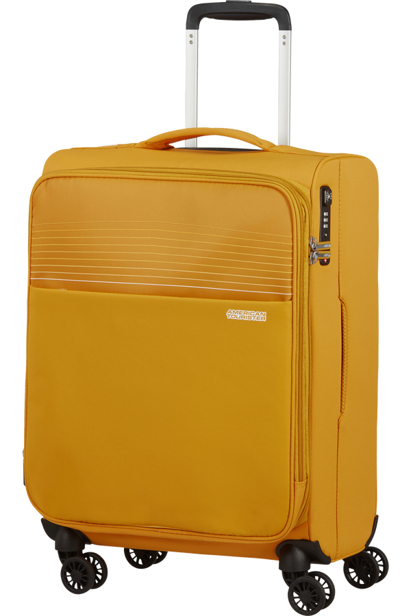 American Tourister Lite Ray Spinner TSA Expandable 55cm  Zlatá žltá