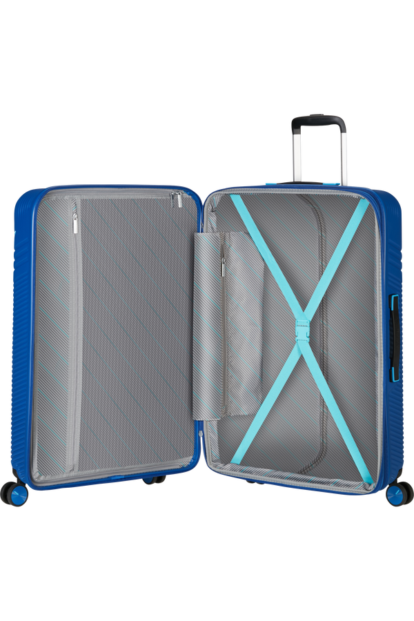 American Tourister Triple Trace Spinner TSA Expandable 76cm  N&aacute;morn&iacute;cka/modr&aacute;
