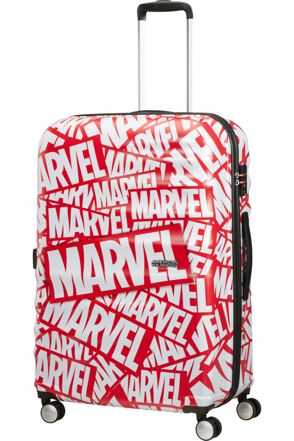 American Tourister Wavebreaker Disney Spinner Marvel 77cm  Marvel Logo