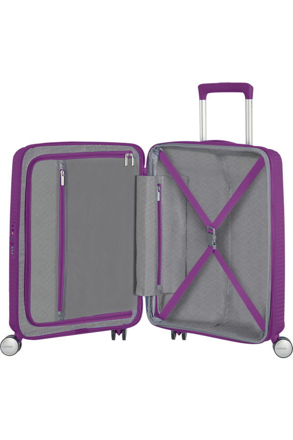 American Tourister Soundbox Spinner Expandable 55cm  Purple Orchid