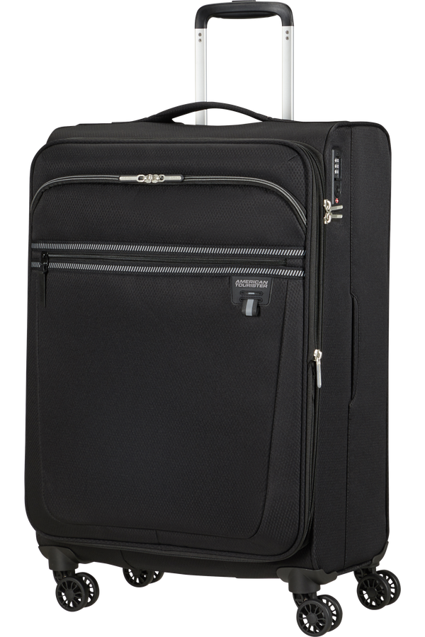 American Tourister Aerospin Spinner Expandable M  Čierna