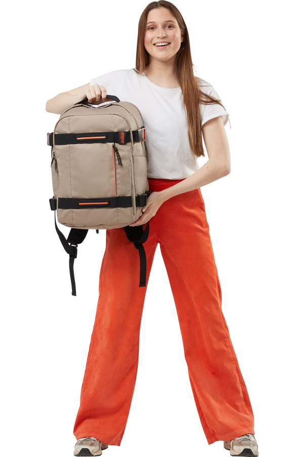 American Tourister Urban Track Laptop Backpack Coated 15.6'  Beige/Orange American Tourister Urban Track Laptop Backpack Coated 15.6'  Beige/Orange