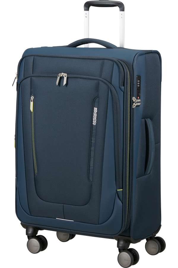 American Tourister Wanderlite Spinner EXP TSA M  Tmavá námornícka