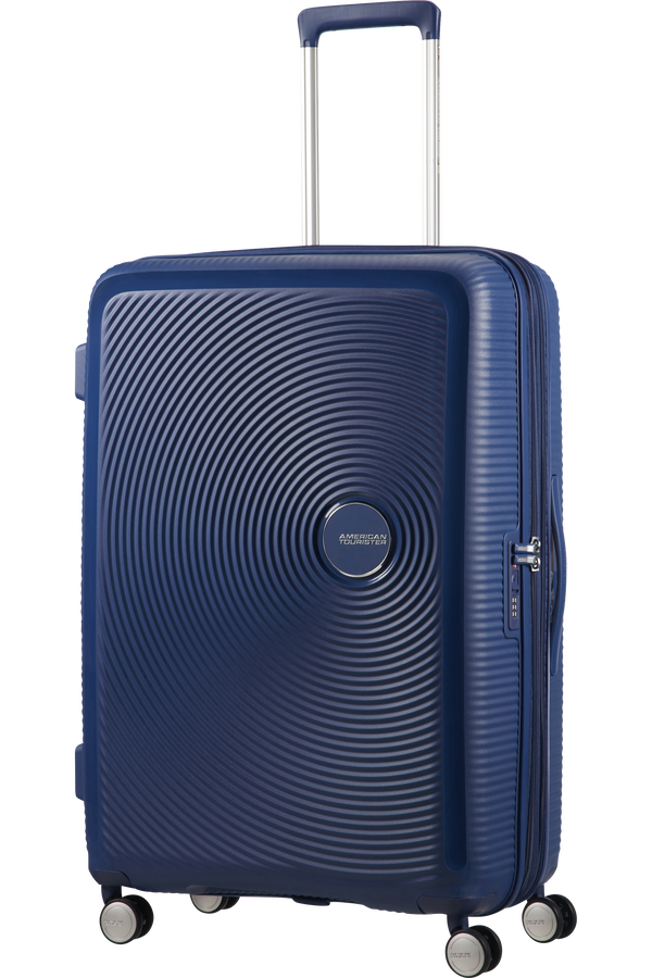American Tourister Soundbox Spinner Expandable 77cm Midnight Navy American Tourister Soundbox Spinner Expandable 77cm Midnight Navy