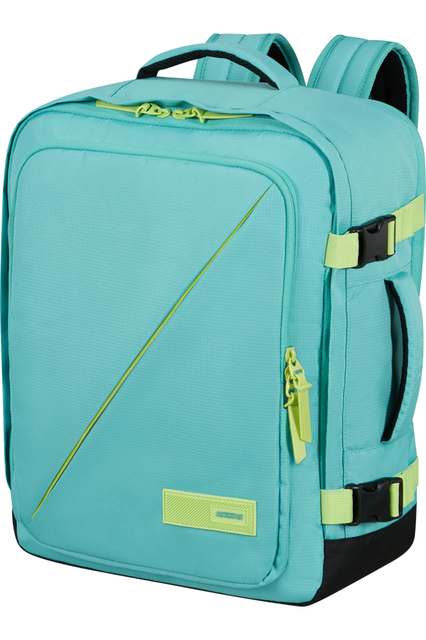 American Tourister Take2cabin Casual Backpack MS  Dusty Turquoise/Lime American Tourister Take2cabin Casual Backpack MS  Dusty Turquoise/Lime