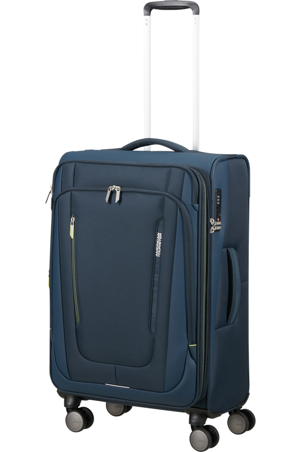 American Tourister Wanderlite Spinner EXP TSA M  Tmavá námornícka