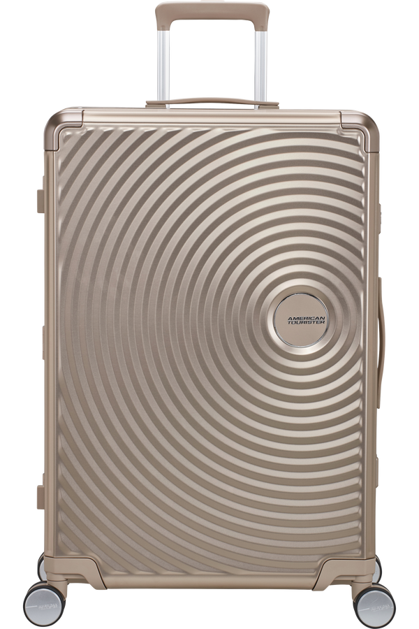 American Tourister Soundbox Alu Spinner TSA 77cm Bronzová