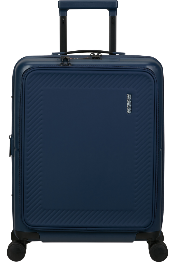American Tourister DashPop Spinner Expandable Frontloader 55cm  Polnočná modrá