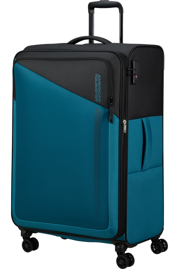 American Tourister Daring Dash Spinner Expandable TSA L  Čierna/modrá American Tourister Daring Dash Spinner Expandable TSA L  Čierna/modrá