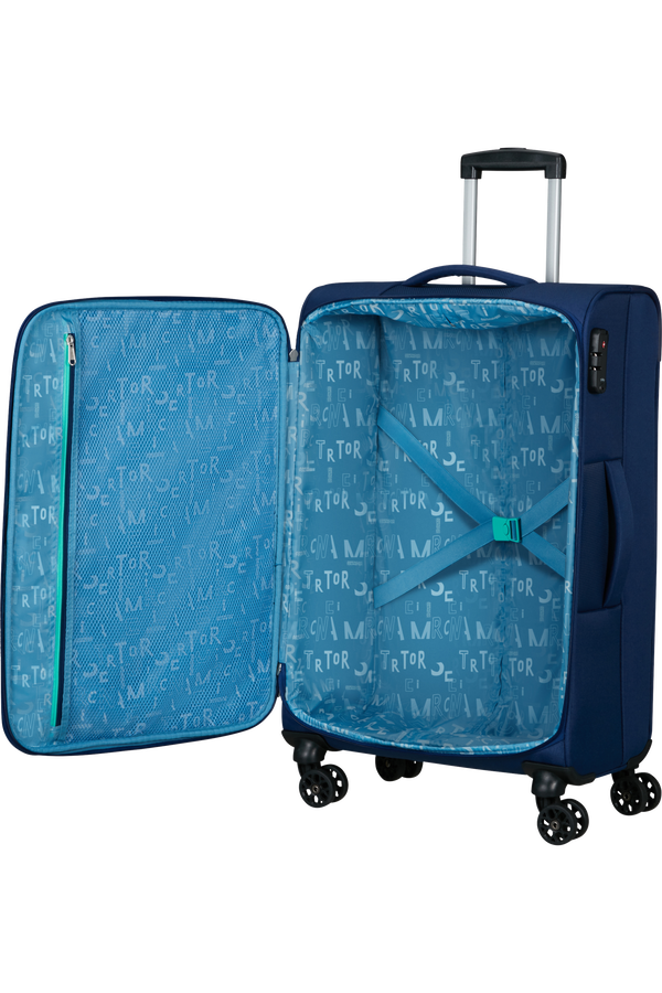 American Tourister Sea Seeker Spinner 68/25 Tsa 68cm  Combat Navy