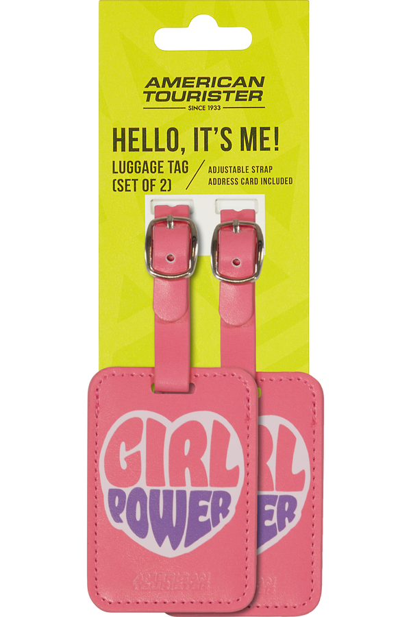 American Tourister American Tourist. Ta Luggage Tag X2 Print  Girl Power