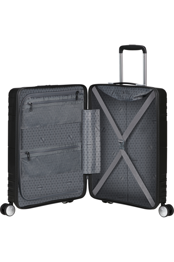 American Tourister Hello Cabin Spinner TSA Coated 55cm  Ónyxová čierna