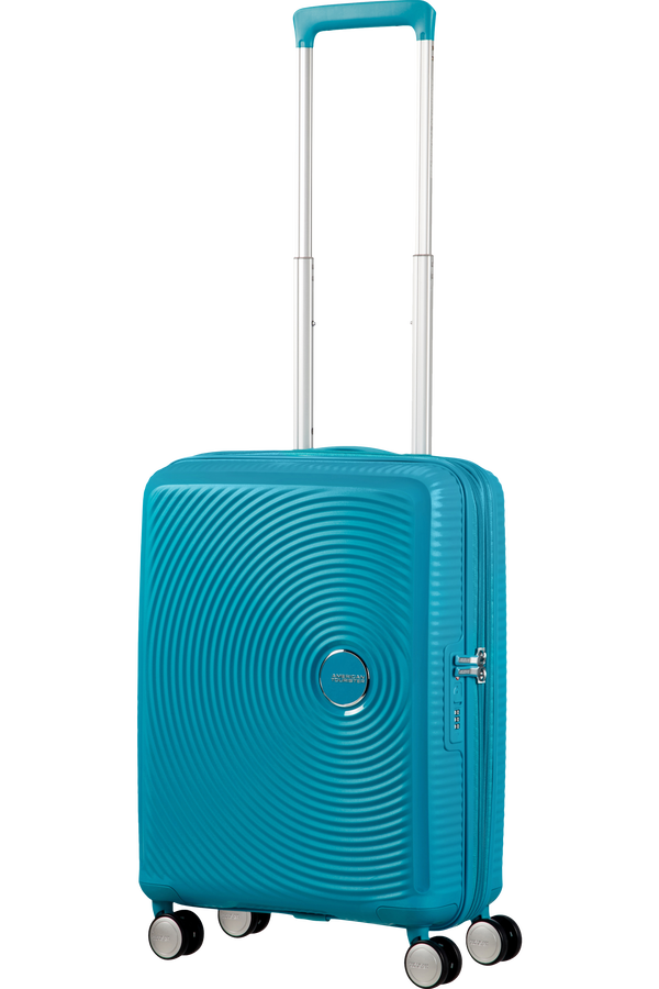 American Tourister Soundbox Spinner Expandable 55cm Summer Blue American Tourister Soundbox Spinner Expandable 55cm Summer Blue