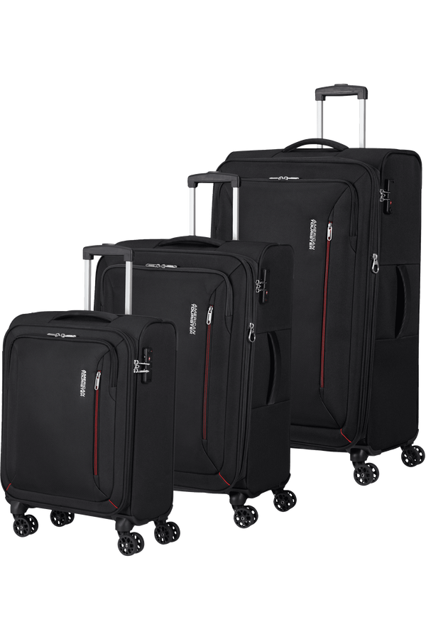American Tourister Hyperspeed 3 PC SET A Sýta čierna