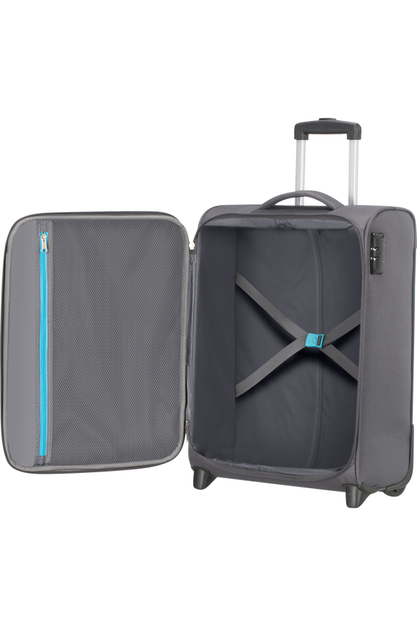 American Tourister Heat Wave Upright 55cm  Charcoal Grey