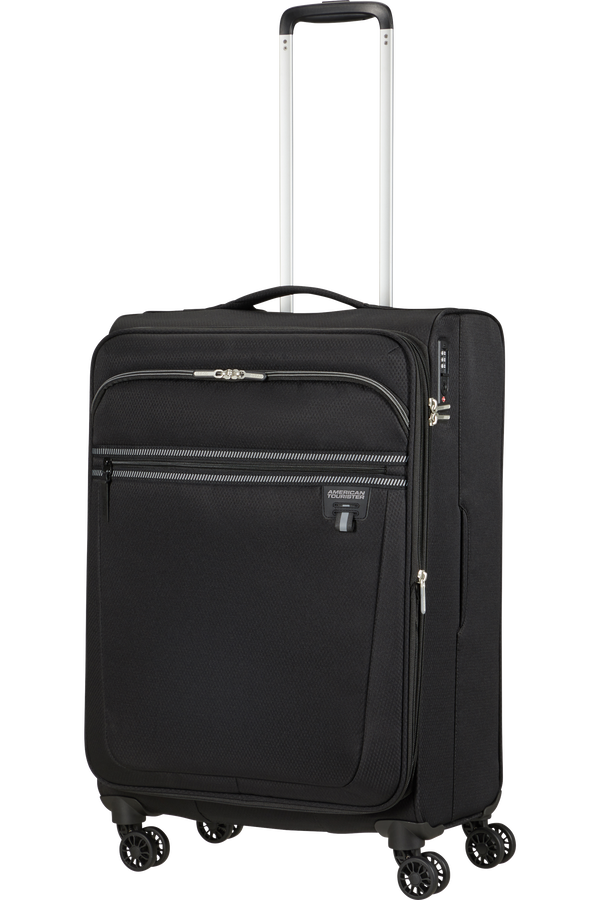 American Tourister Aerospin Spinner Expandable M  Čierna
