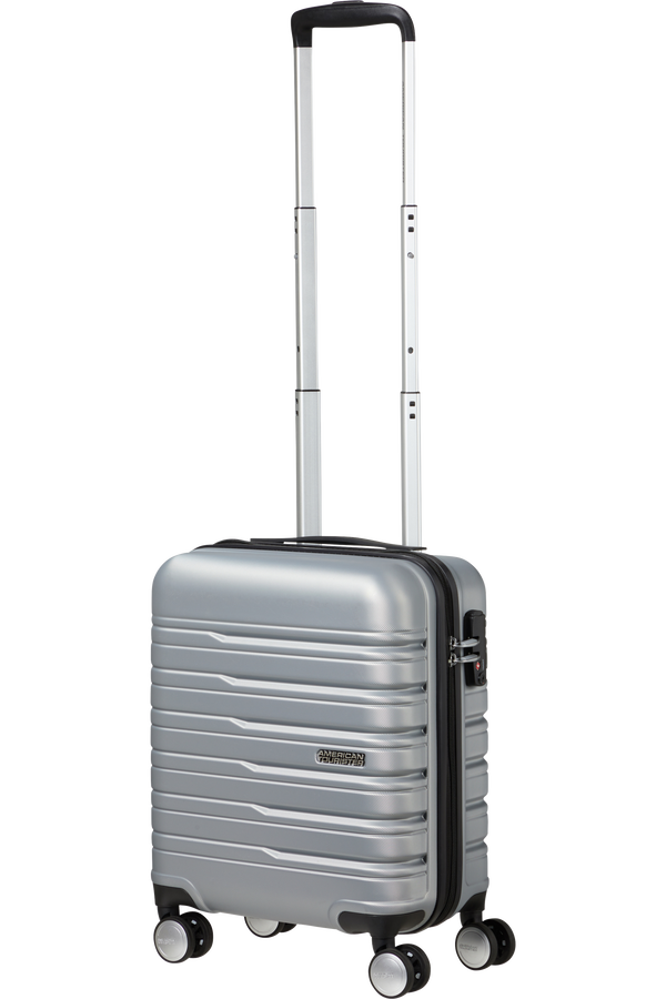 American Tourister Flashline SPINNER UNDERSEATER 45cm  Nebesk&aacute; strieborn&aacute;